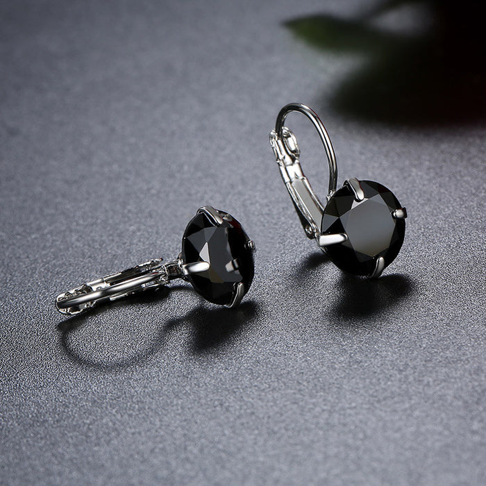 Wholesale New Single Zircon Colorful Ear Buckle for Jewelry, Simple, Fashionable and Generous, Wholesale of Ear Buckles