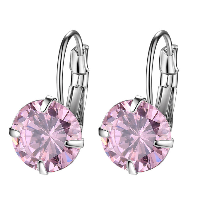 Wholesale New Single Zircon Colorful Ear Buckle for Jewelry, Simple, Fashionable and Generous, Wholesale of Ear Buckles