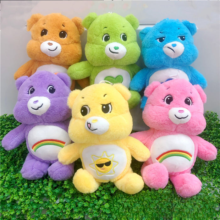 Wholesale of 12pcs/pack Random Rainbow Bear Doll Plush Doll JDC-FT-YER001