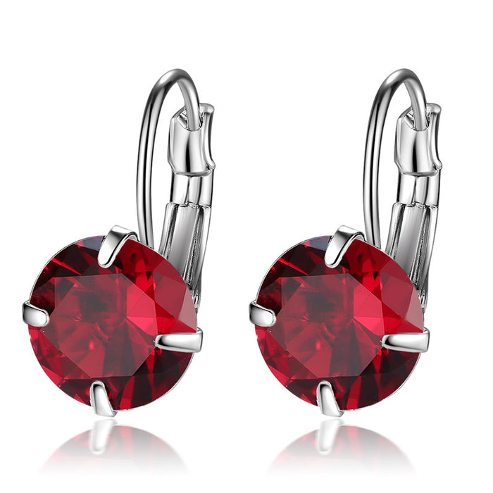 Wholesale New Single Zircon Colorful Ear Buckle for Jewelry, Simple, Fashionable and Generous, Wholesale of Ear Buckles