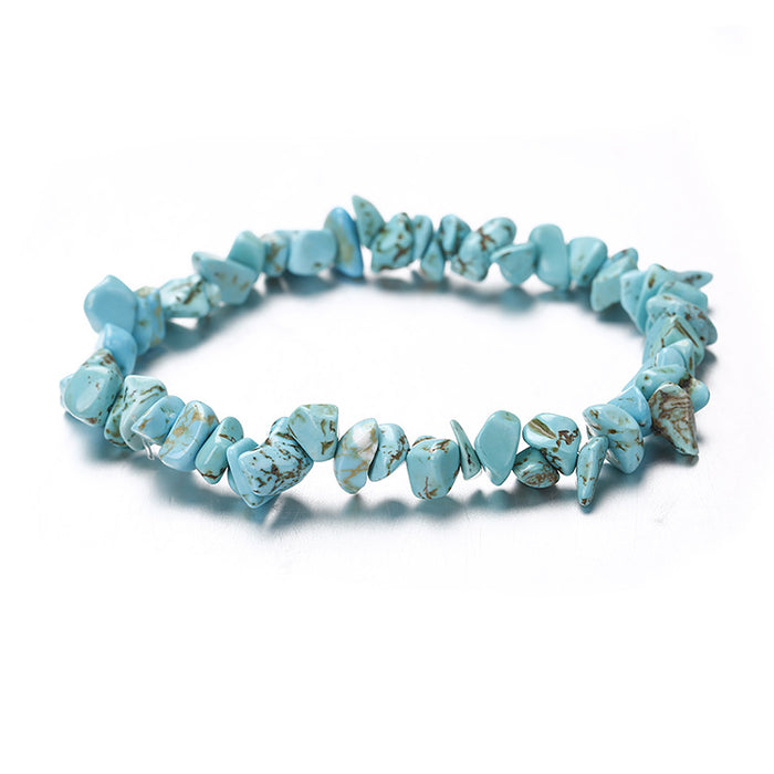 Wholesale Handmade Pearl Wearing Natural Crystal Crushed Stone Bracelet Bracelet JDC-BT-HXu001