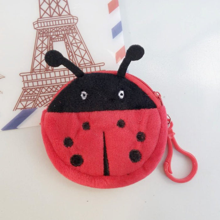 Wholesale Cartoon Cute Plush Small Coin Purse Girls Buckle Coin Bag Student Activity Gift Children Mini Fabric Bag JDC-WT-RC005