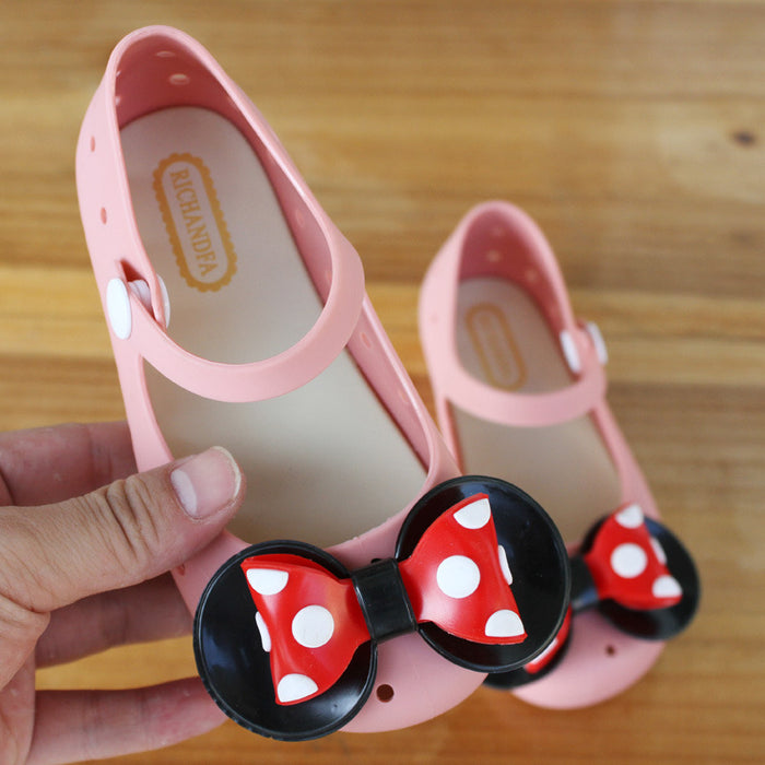 Wholesale Polka Dot Bow Breathable Clogs (F) JDC-SD-XinZhi001