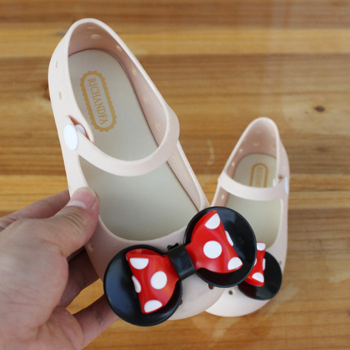 Wholesale Polka Dot Bow Breathable Clogs (F) JDC-SD-XinZhi001