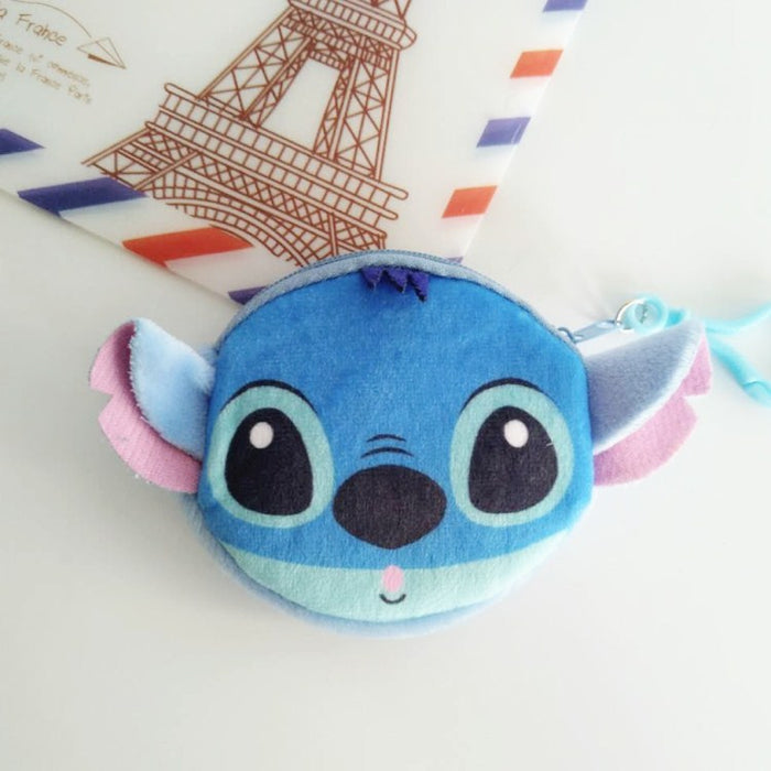 Wholesale Korean Stitch Stitch Coin Purse Cartoon Cute Star Stitch Plush Card Holder Coin Bag JDC-WT-RC004