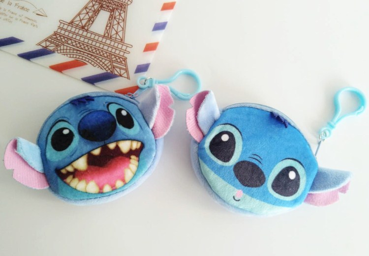 Wholesale Korean Stitch Stitch Coin Purse Cartoon Cute Star Stitch Plush Card Holder Coin Bag JDC-WT-RC004