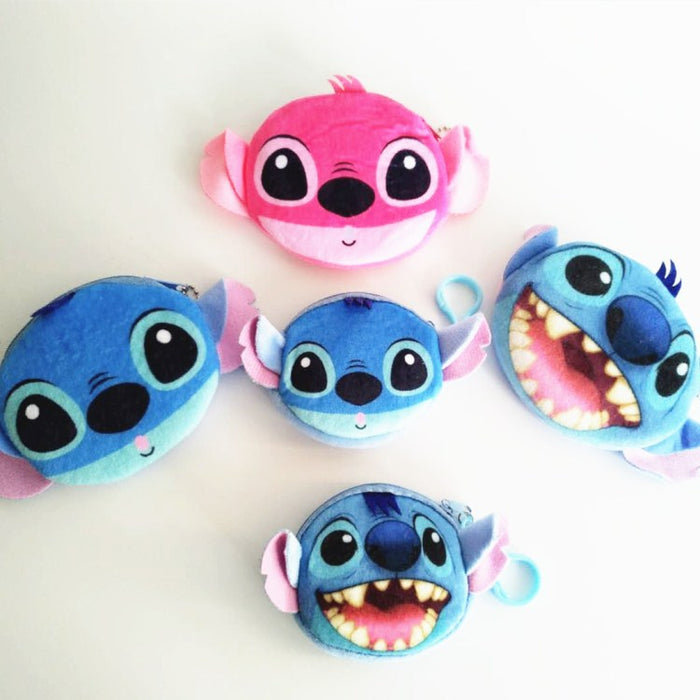 Wholesale Korean Stitch Stitch Coin Purse Cartoon Cute Star Stitch Plush Card Holder Coin Bag JDC-WT-RC004