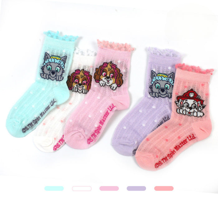 Wholesale 5 Pairs Per Pack Cotton Summer Thin Mesh Socks for Boys JDC-SK-kaiTong001
