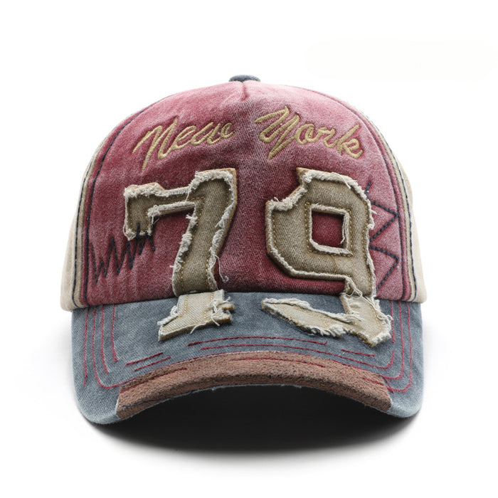 Wholesale Distressed Digital Embroidery Cotton Baseball Cap JDC-FH-MaoMang003