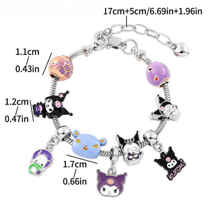 Wholesale Cartoon Cute Anime Alloy Beaded Bracelet JDC-BT-ZhuoS004