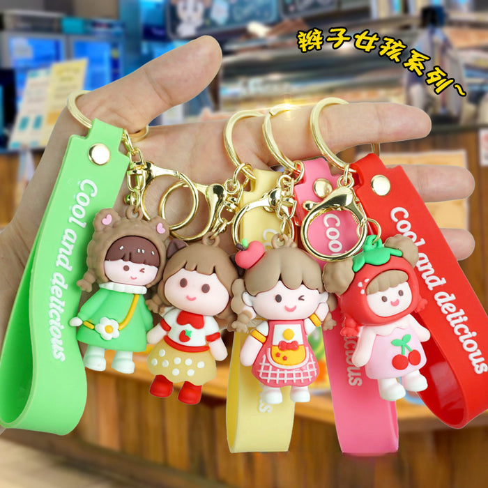 Wholesale Cartoon Silicone Doll Keychain JDC-KC-Yexiang007