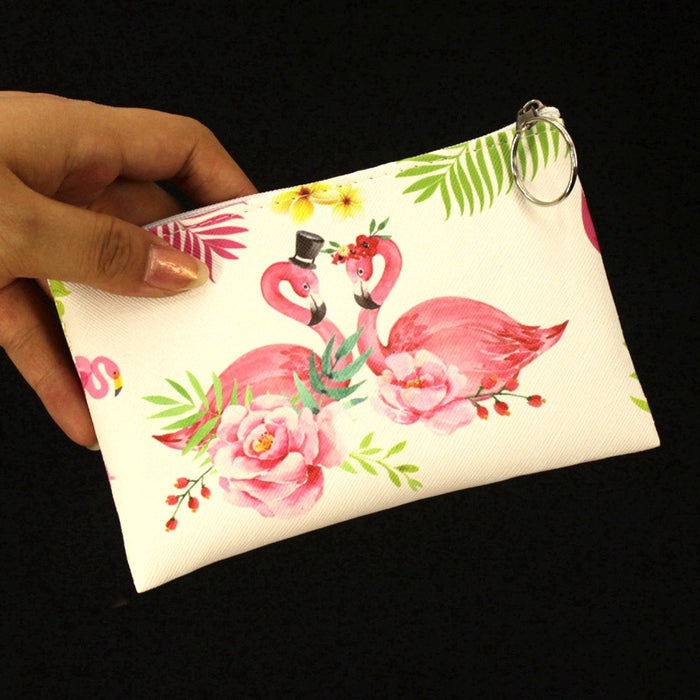 Wholesale Coin Purse Women Creative Cartoon Cute Flamingo JDC-WT-QW017