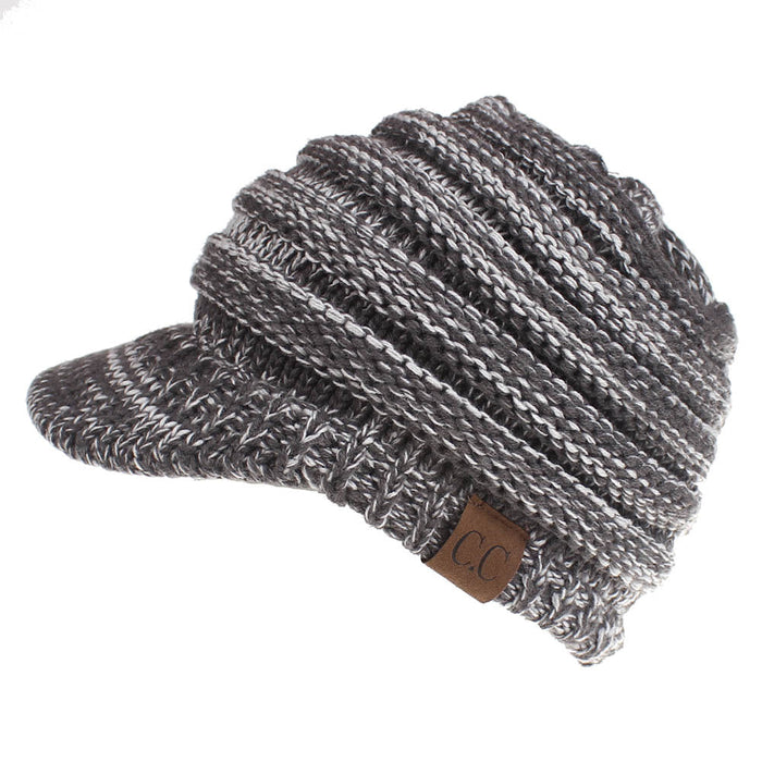 Wholesale Autumn and Winter Woolen Baseball Caps Open Ponytail Hats Knitted Winter Hats JDC-FH-XiaMi001