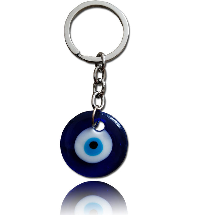 Wholesale Glass blue eye keychain eye key accessory kit hanging