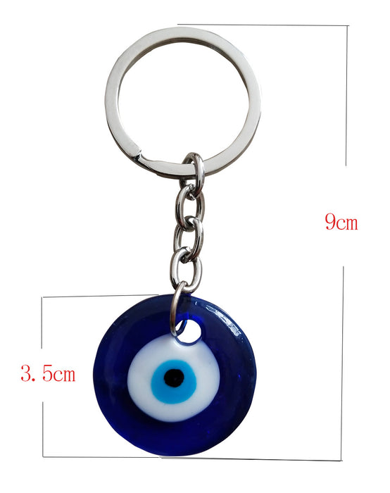 Wholesale Glass blue eye keychain eye key accessory kit hanging