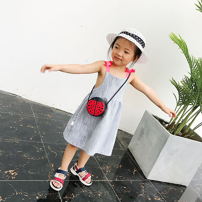 Wholesale PU Children' s Cartoon Ladybug Crossbody Bag Trendy Accessory