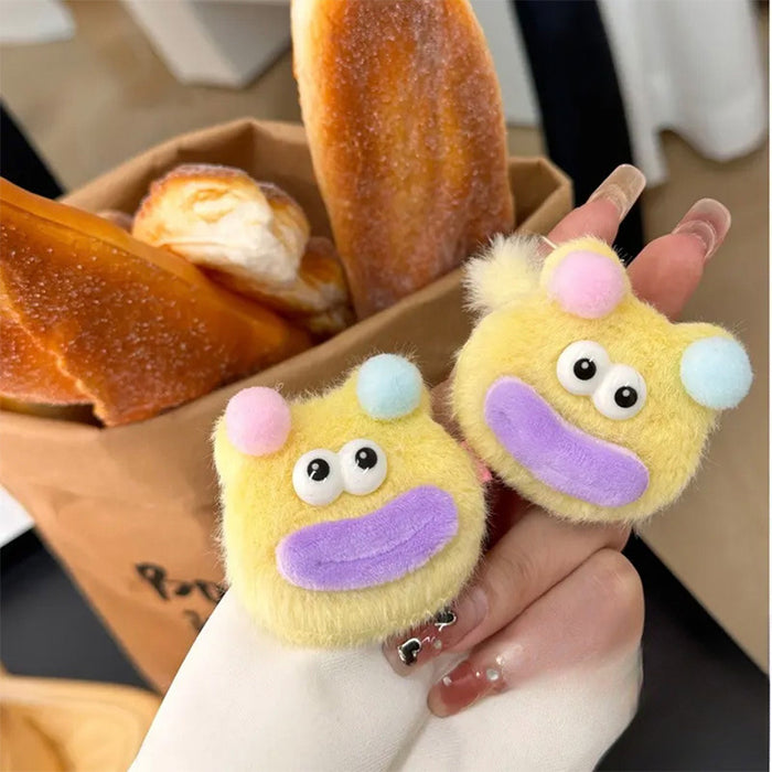 Wholesale Cartoon Cute Little Monster Plush Hair Clips Hair Scrunchies JDC-HC-Yika005