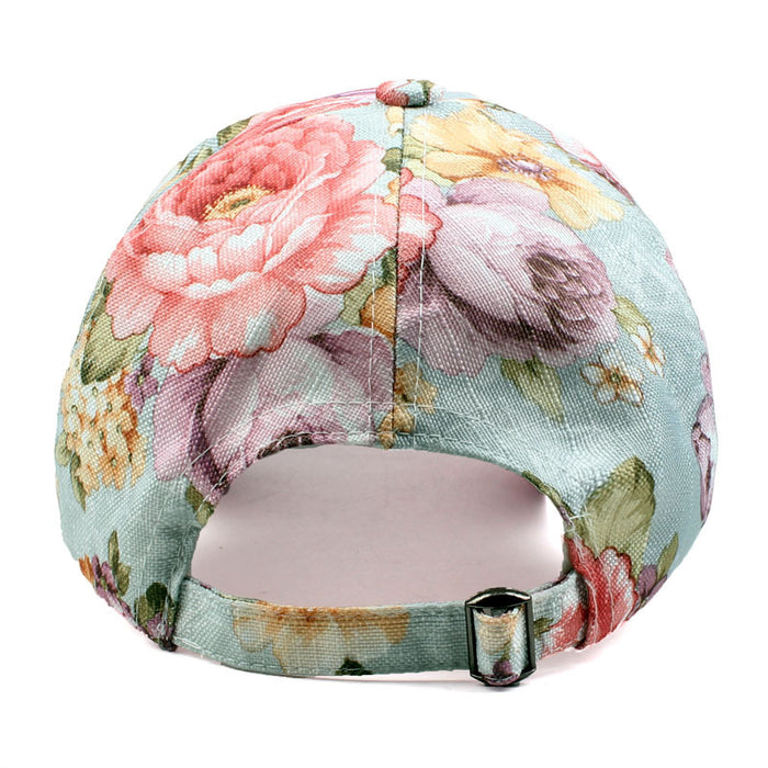 Wholesale Floral pattern breathable fabric sweat-wicking baseball cap