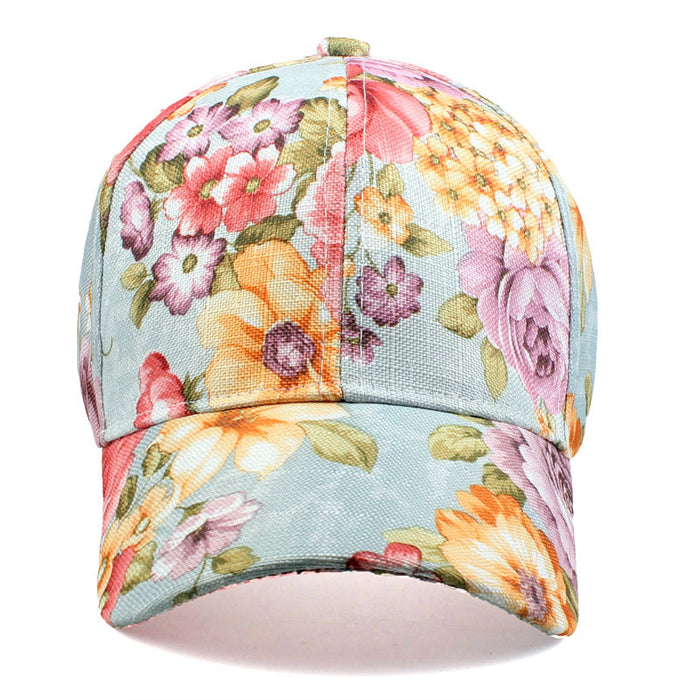 Wholesale Floral pattern breathable fabric sweat-wicking baseball cap