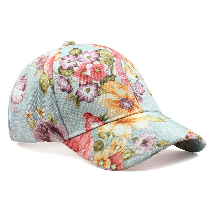 Wholesale Floral pattern breathable fabric sweat-wicking baseball cap
