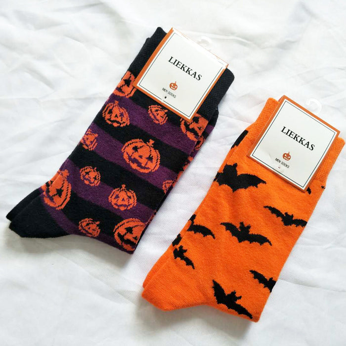 Wholesale Halloween Cotton Middle Tube Cartoon Socks JDC-SK-YiYan071