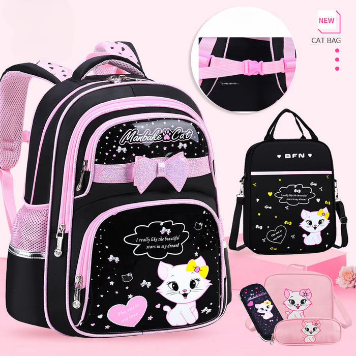 Wholesale Cartoon Cat Large Capacity Children's Oxford Cloth Backpack JDC-BP-Bafn012