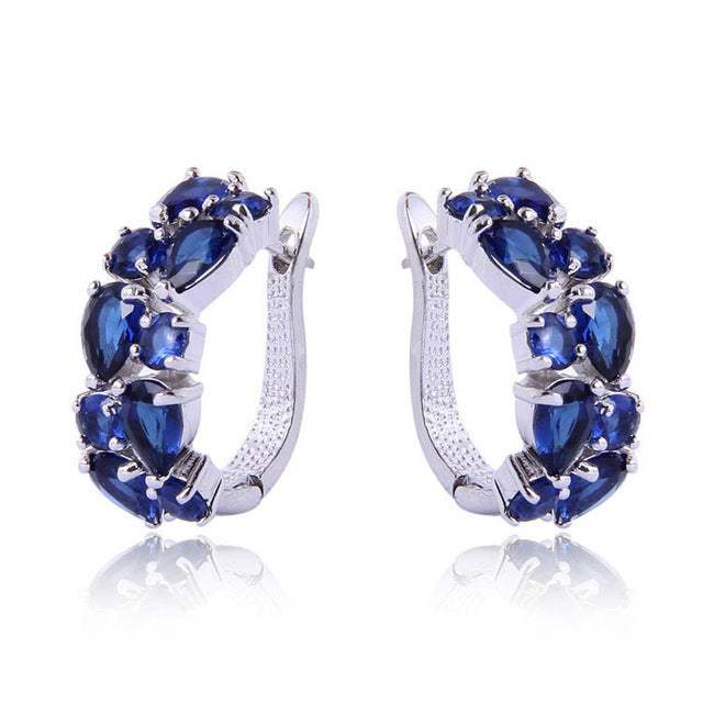 Wholesale Ear Buckle Crystal Zircon Fashion Rose Gold Earrings Zirconia Ear Accessories Earrings