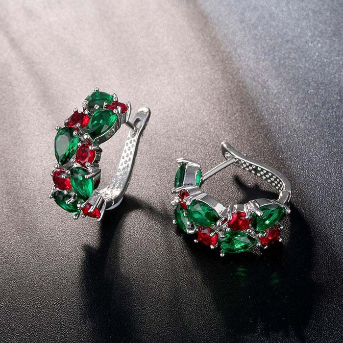 Wholesale Ear Buckle Crystal Zircon Fashion Rose Gold Earrings Zirconia Ear Accessories Earrings