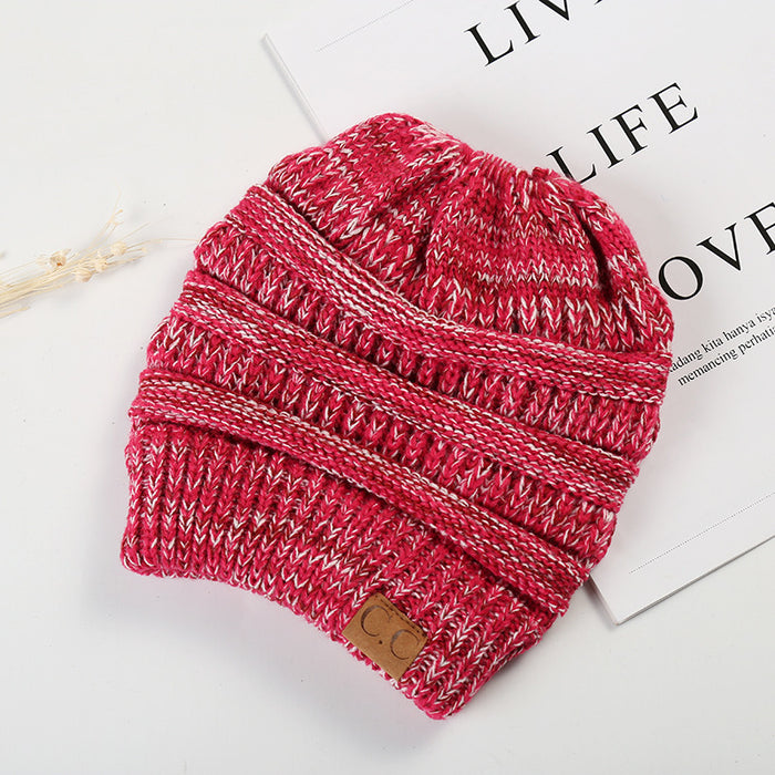 Wholesale Simple Autumn and Winter Empty Top Knitted Hat JDC-FH-HengYu002