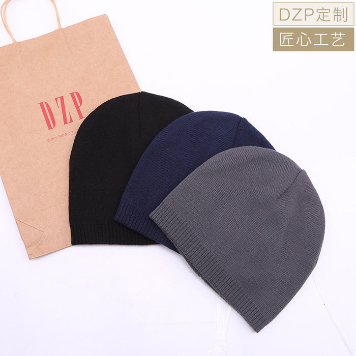 Wholesale Knitted Hat Women's Knitted Hat Men's Thin Knitted Hat Men's and Women's Casual Sports Warm Pullover Wool Hat