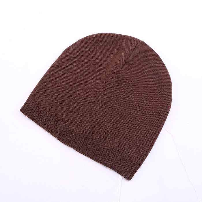 Wholesale Knitted Hat Women's Knitted Hat Men's Thin Knitted Hat Men's and Women's Casual Sports Warm Pullover Wool Hat