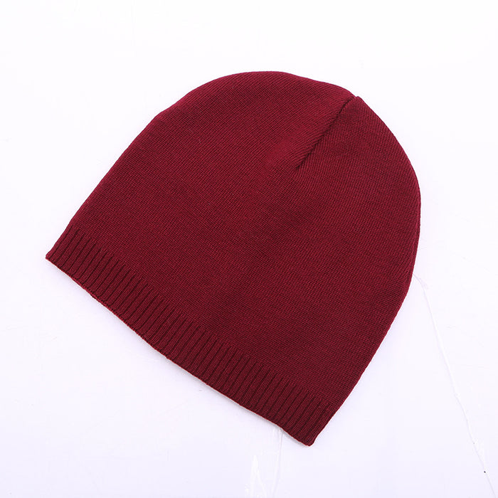 Wholesale Knitted Hat Women's Knitted Hat Men's Thin Knitted Hat Men's and Women's Casual Sports Warm Pullover Wool Hat