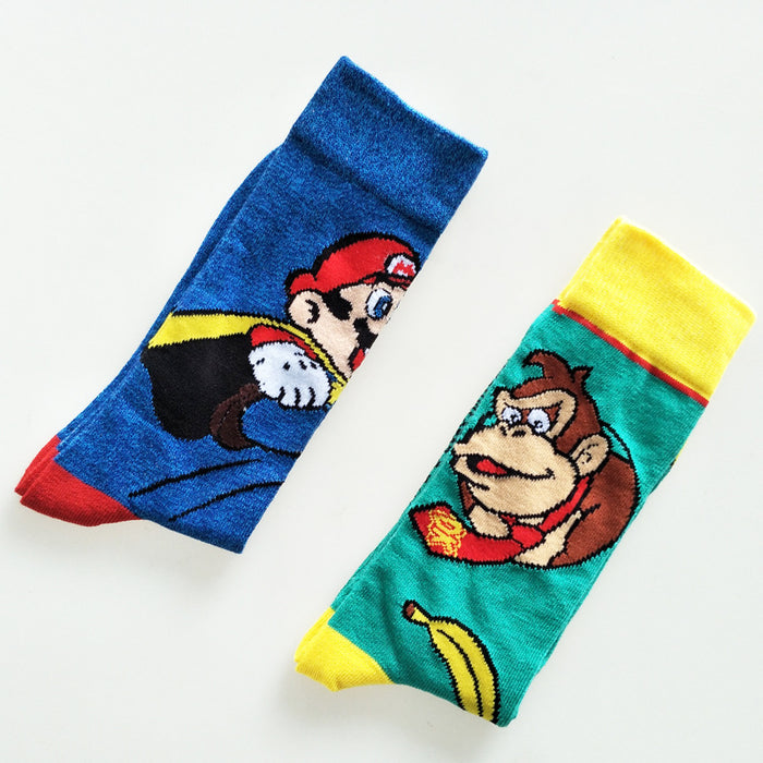 Wholesale Cotton Cartoon Middle Tube Socks JDC-SK-YiYan069