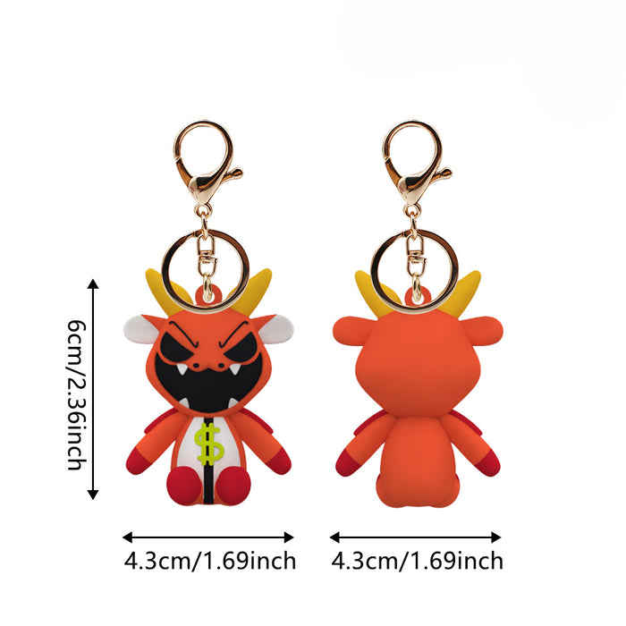 Wholesale Horror Cartoon Anime Silicone Keychains JDC-KC-HaoAn012