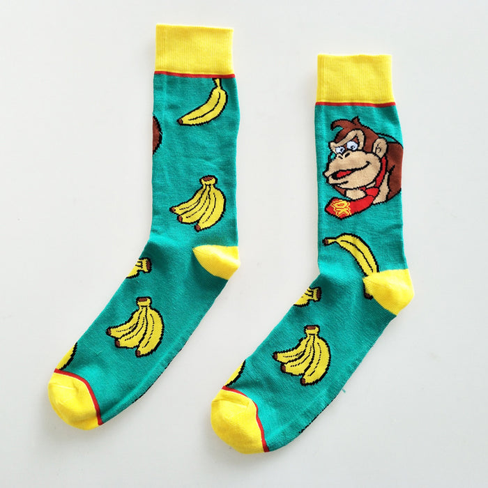 Wholesale Cotton Cartoon Middle Tube Socks JDC-SK-YiYan069