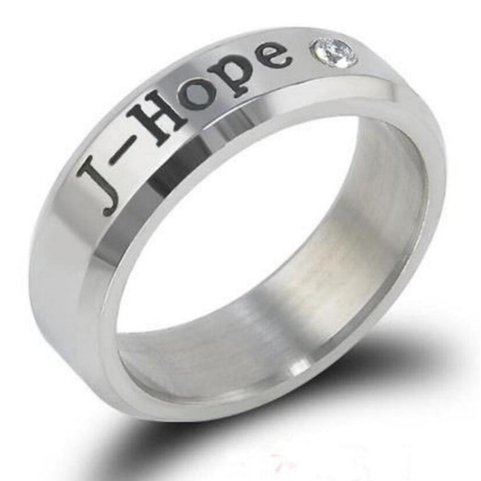 Wholesale Bulletproof Youth Group Peripheral Ring Stainless Steel Name Birthday Ring Necklace Can Be Used for Women