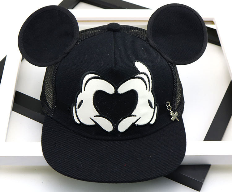 Wholesale Trendy Cute Cartoon Kids Baseball Cap Flat Brim Adjustable Sun Protection