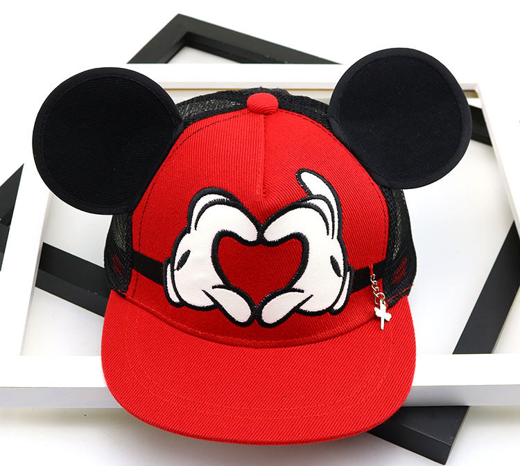 Wholesale Trendy Cute Cartoon Kids Baseball Cap Flat Brim Adjustable Sun Protection