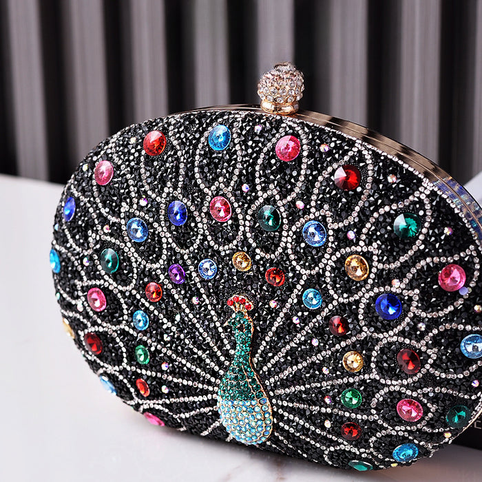 Wholesale Peacock Diamond Evening Bag Handbag JDC-HB-YiX008