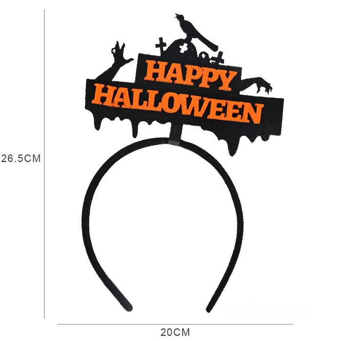 Wholesale Halloween Felt Accessories Plastic Headband JDC-HD-ZHHAO008