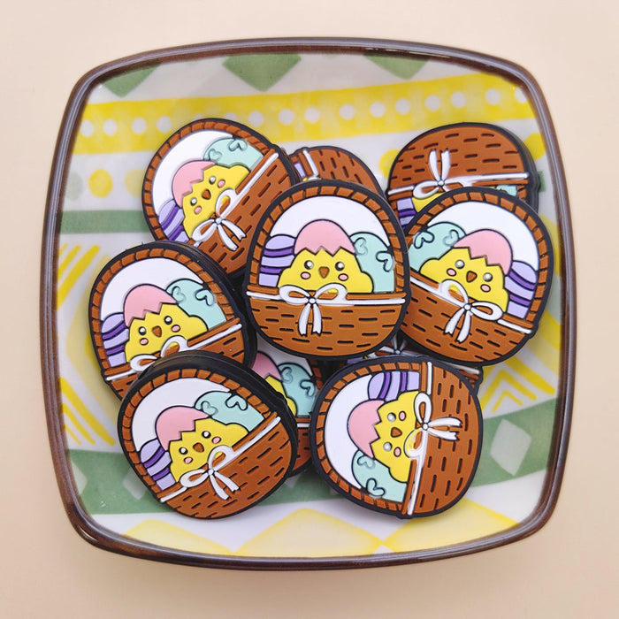Wholesale 10pcs Cartoon Cute Chick Easter Focal Beads JDC-BDS-NaiSi192