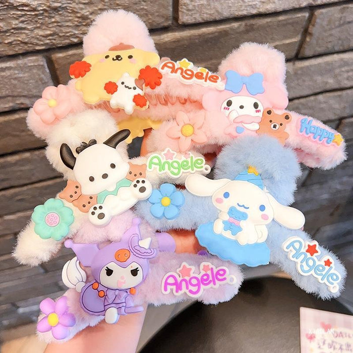 Wholesale Plush Cute Cartoon Large Hair Clips JDC-HC-Zhongx001