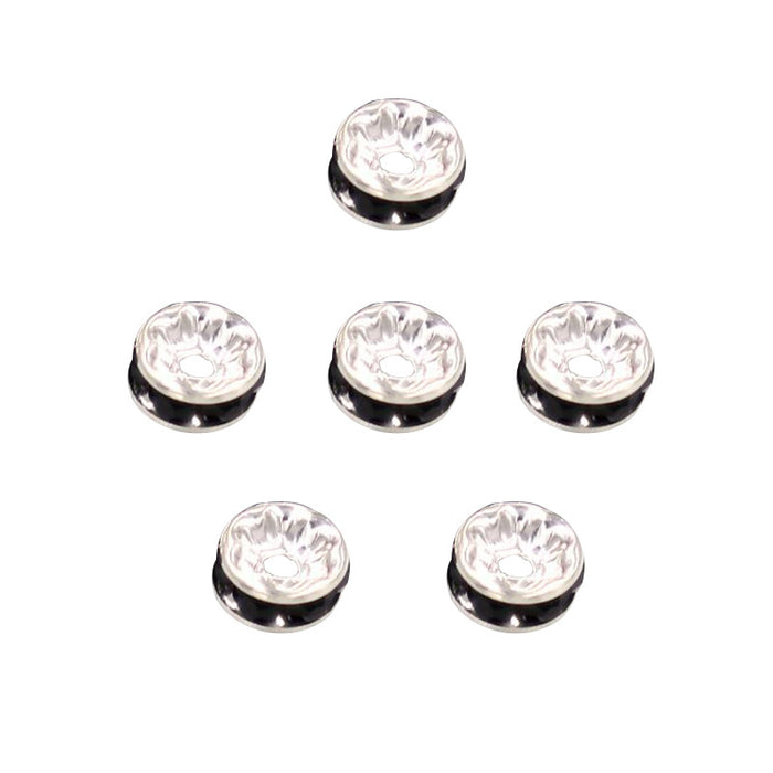 Wholesale 100PCS Glass Drill Ring Color Spacer Beads JDC-BDS-NanT001