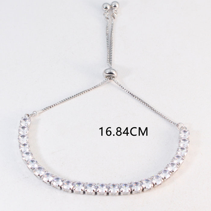 Wholesale Titanium Steel Zircon Pull Bead Bracelet JDC-BT-Moyu001
