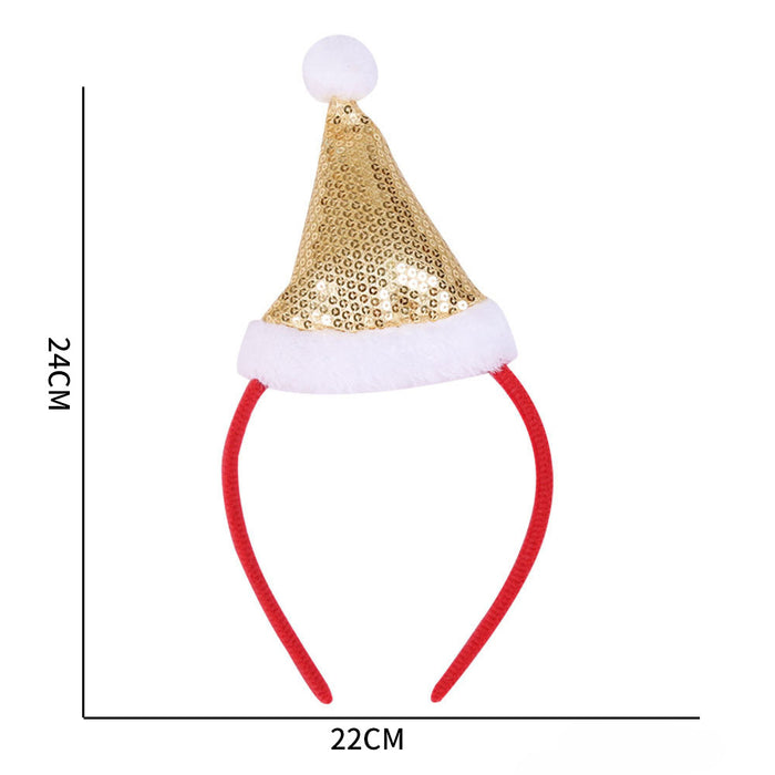 Wholesale Christmas Jewelry Headband Elk Antler Five-star Children's Plastic Headband JDC-HD-ZHHAO009