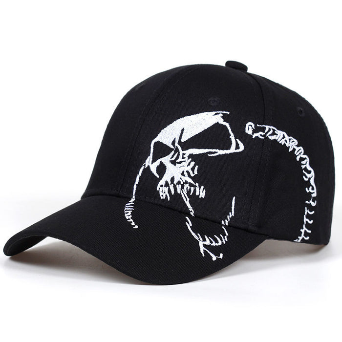 Wholesale Adjustable Cotton Blend Baseball Cap with Skull Trendy Gift for Couples Outdoor Sports