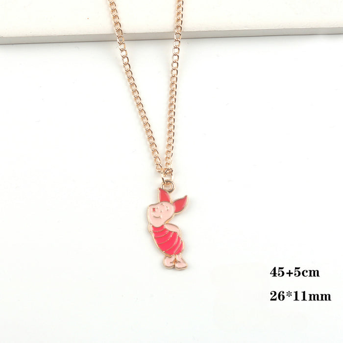 Wholesale Cartoon Alloy Pendant Necklace JDC-NE-FuYu013