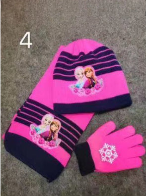 Wholesale Girls Hat Scarf Gloves Three Piece Set JDC-FH-Baon002