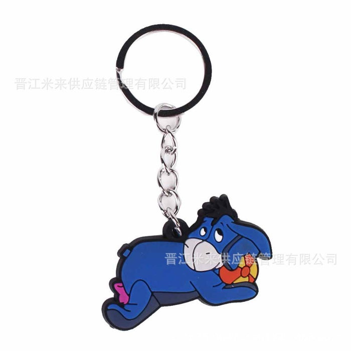 Wholesale PVC 10-pack Cartoon Animal Keychains JDC-KC-MiLai005