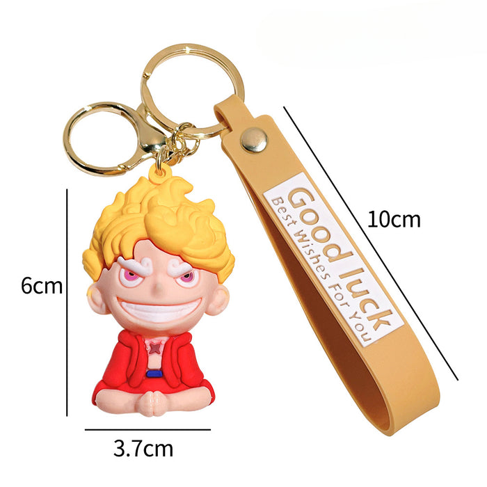 Wholesale Cartoon Anime Silicone Keychain JDC-KC-Qiwei032